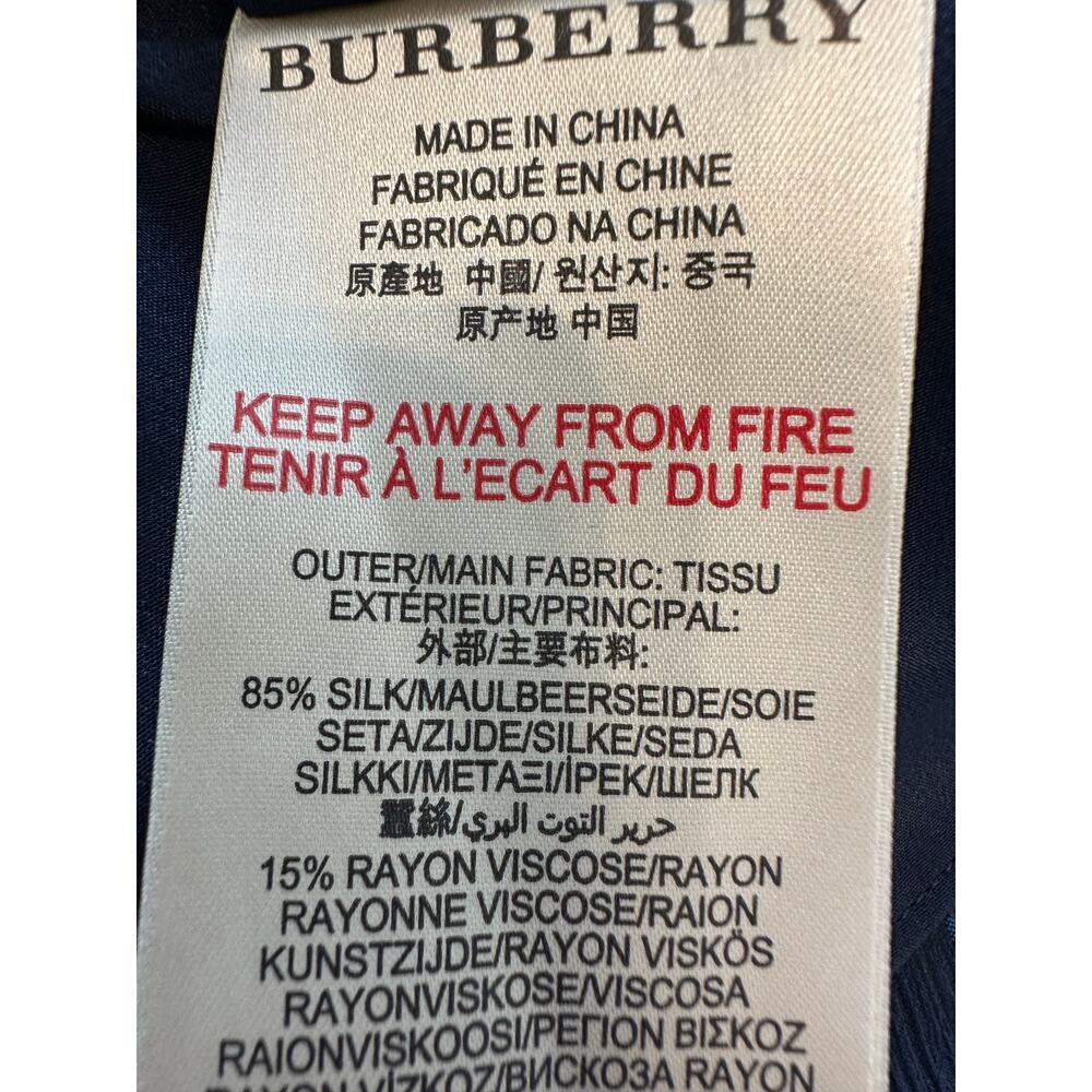 Burberry Brit Dot Pattern Silk Mini Dress Size 2 NWT - Picture 9 of 11